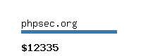 phpsec.org Website value calculator