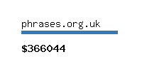 phrases.org.uk Website value calculator