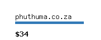 phuthuma.co.za Website value calculator