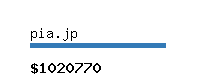 pia.jp Website value calculator