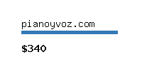 pianoyvoz.com Website value calculator