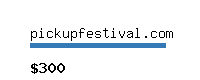 pickupfestival.com Website value calculator