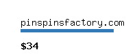 pinspinsfactory.com Website value calculator