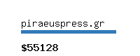 piraeuspress.gr Website value calculator