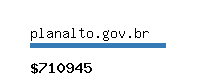 planalto.gov.br Website value calculator