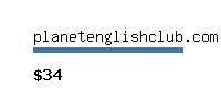 planetenglishclub.com Website value calculator