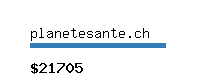planetesante.ch Website value calculator