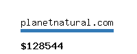 planetnatural.com Website value calculator