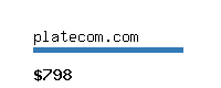 platecom.com Website value calculator