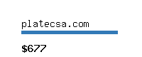 platecsa.com Website value calculator