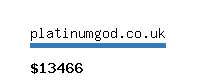 platinumgod.co.uk Website value calculator