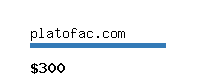 platofac.com Website value calculator