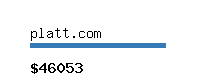 platt.com Website value calculator