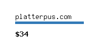 platterpus.com Website value calculator