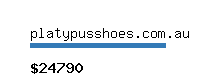 platypusshoes.com.au Website value calculator