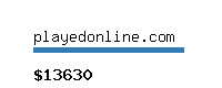 playedonline.com Website value calculator