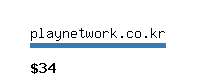 playnetwork.co.kr Website value calculator
