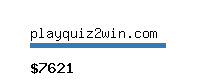 playquiz2win.com Website value calculator