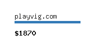 playvig.com Website value calculator