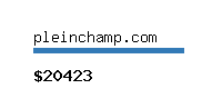 pleinchamp.com Website value calculator