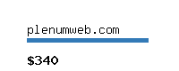 plenumweb.com Website value calculator