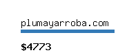 plumayarroba.com Website value calculator