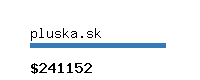 pluska.sk Website value calculator