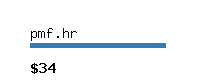 pmf.hr Website value calculator