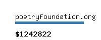 poetryfoundation.org Website value calculator