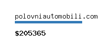 polovniautomobili.com Website value calculator