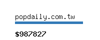 popdaily.com.tw Website value calculator