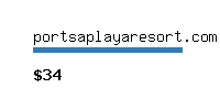 portsaplayaresort.com Website value calculator