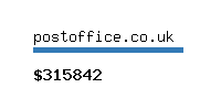 postoffice.co.uk Website value calculator