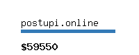 postupi.online Website value calculator