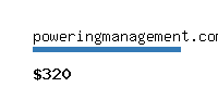poweringmanagement.com Website value calculator