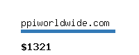 ppiworldwide.com Website value calculator