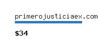 primerojusticiaex.com Website value calculator