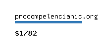 procompetencianic.org Website value calculator