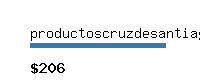 productoscruzdesantiago.com Website value calculator