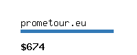 prometour.eu Website value calculator