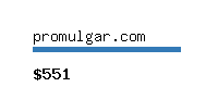 promulgar.com Website value calculator