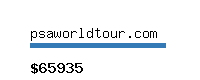 psaworldtour.com Website value calculator