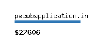 pscwbapplication.in Website value calculator