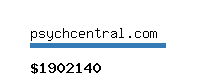 psychcentral.com Website value calculator