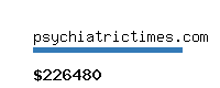 psychiatrictimes.com Website value calculator