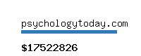 psychologytoday.com Website value calculator