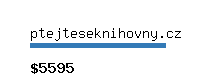 ptejteseknihovny.cz Website value calculator