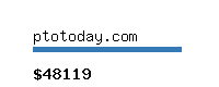 ptotoday.com Website value calculator