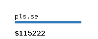 pts.se Website value calculator