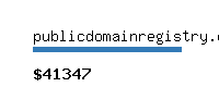 publicdomainregistry.com Website value calculator